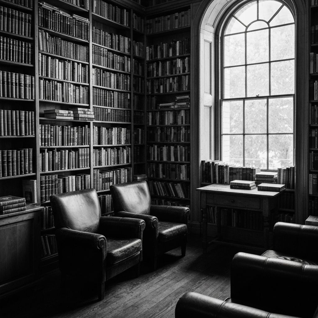 The Rector's Café — Library-quiet, panelled